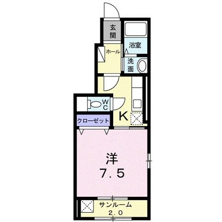 ３３フローラ泉町の物件間取画像